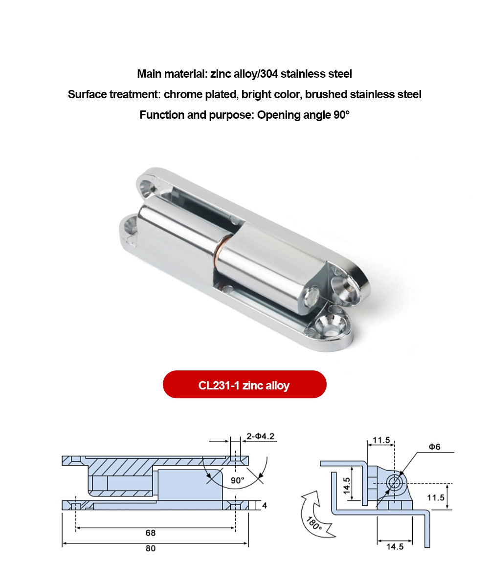Cabinet Door Pivot Central Shaft Hinges