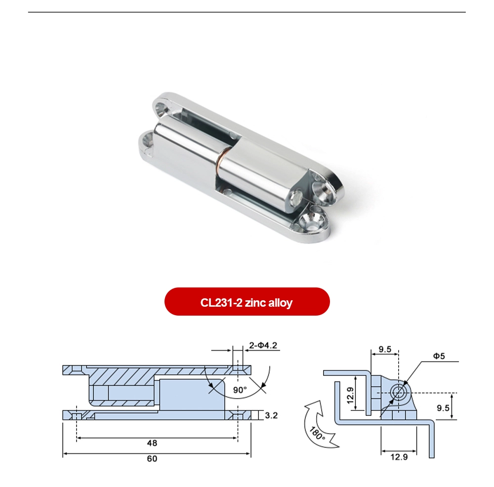 Cabinet Door Pivot Central Shaft Hinges