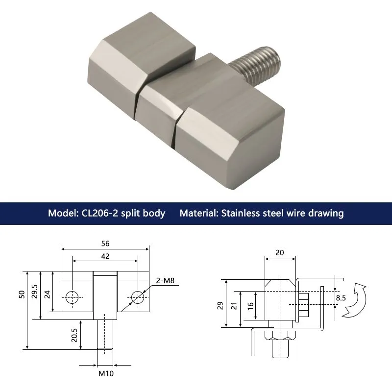 Electric Industry Cabinet Removable Hinge