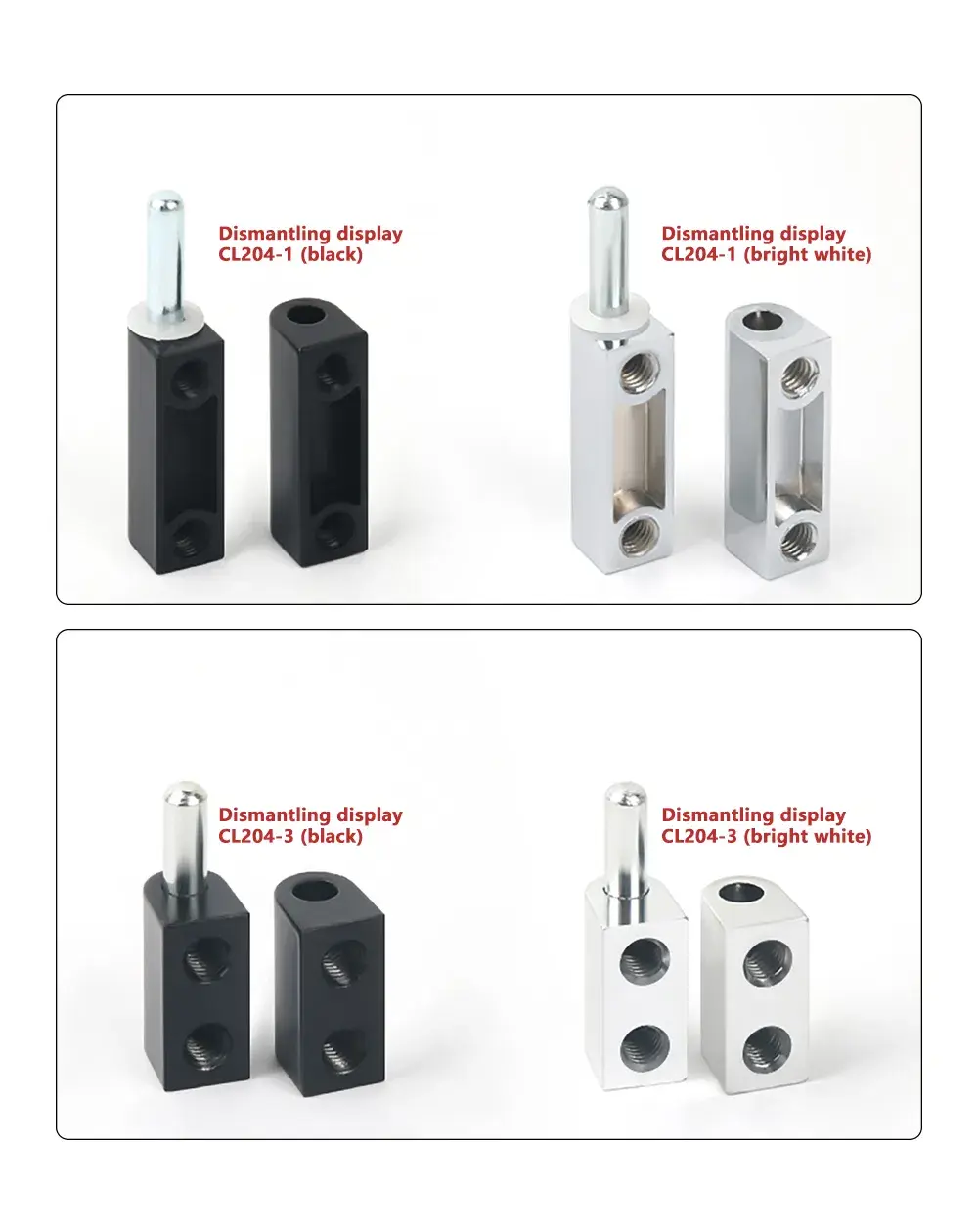 In Line Hinge Stainless Steel Lift Off