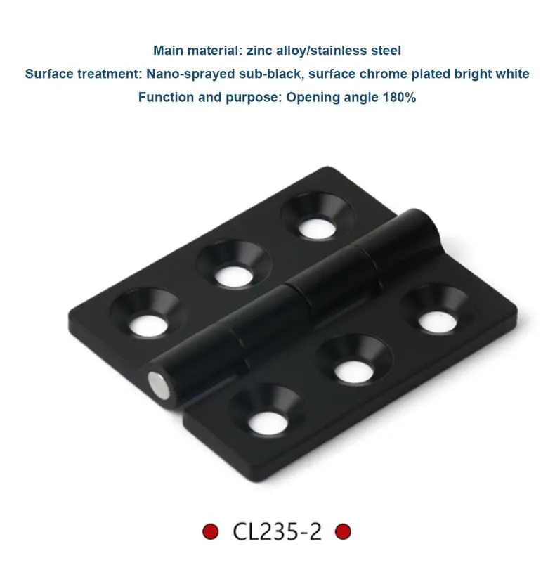 Square Hinge With Countersunk Holes